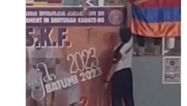 Azərbaycanlı idmançıdan nümunəvi ADDIM: Erməni bayrağını... - VİDEO