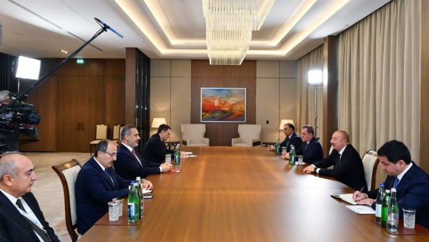 İlham Əliyev Hakan Fidanla görüşdü - VİDEO