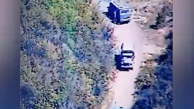 Separatçılar yenə də sülhməramlıların müşayiəti ilə SİLAH DAŞIYIRLAR - VİDEO