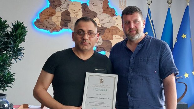 Ukraynada yaşayan soydaşımız qəhrəman İrpen şəhərinin bərpasındakı xidmətinə görə təltif EDİLDİ