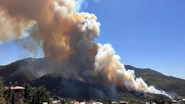 Türkiyənin bu bölgəsində də meşə yanır - FOTO 