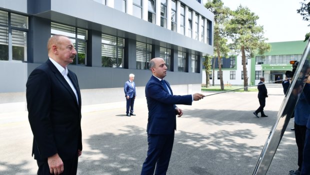 İlham Əliyev Cəlilabad Dövlət Peşə Təhsil Mərkəzinin açılışında iştirak etdi - FOTO/VİDEO