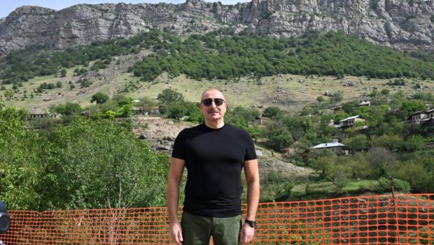 Prezident Daşaltı kəndində - FOTO