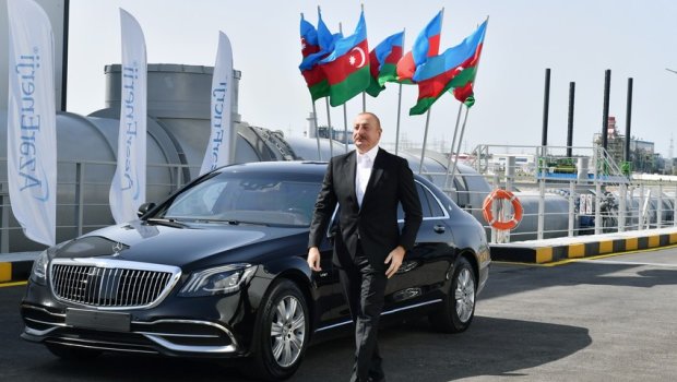 Prezident “Şimal” Su Elektrik Stansiyasının açılışında İŞTİRAK ETDİ – FOTO  