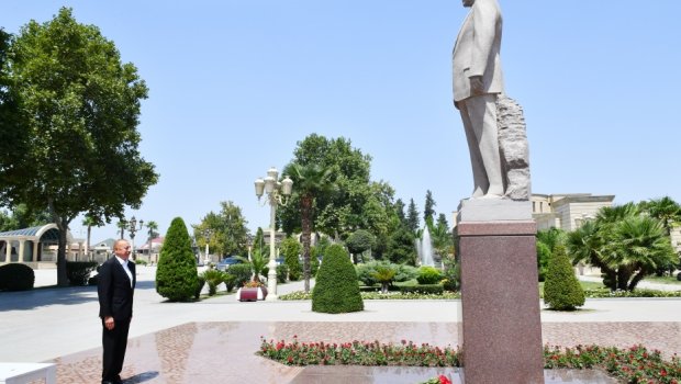 İlham Əliyev Bərdə rayonuna GETDİ - FOTO/VİDEO