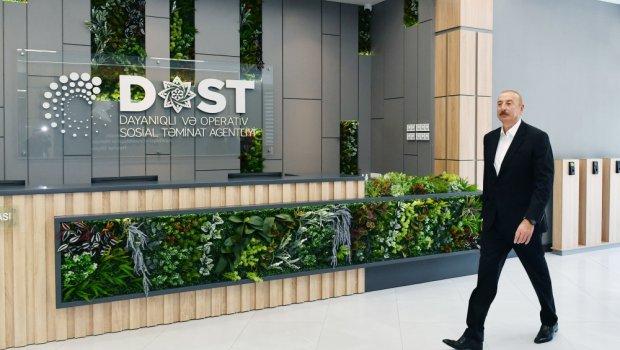 Prezident Bərdədə Qarabağ Regional DOST Mərkəzinin AÇILIŞINDA - YENİLƏNİB/FOTO