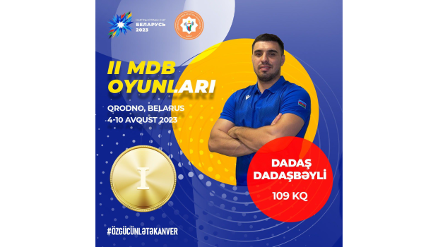 İdmançımız II MDB Oyunlarının qalibi oldu