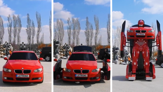 Türkiyəli mühəndislər BMW avtomobili əsasında “transformer” yaratdılar - VİDEO