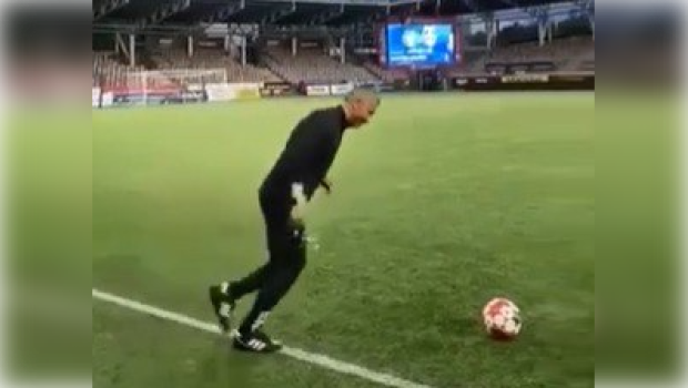 Qurban Qurbanov Helsinkidə topla “şou” göstərdi – VİDEO 