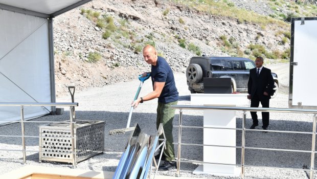 Kəlbəcərin Zar kəndinin təməli qoyulub - FOTO/VİDEO