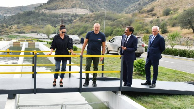 Laçın rayonunda “Həkəri Balıq Təsərrüfatı”nın açılışı olub - FOTO 