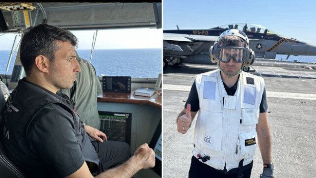 Səlcuq Bayraqdar dünyanın ən böyük təyyarə gəmisində - FOTO  