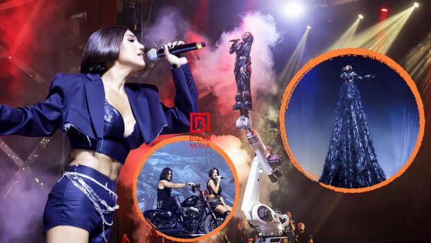 Röyanın konsertində başına gələnlər: “Robot sındı, libası zədələndi, xəsarət aldı” - FOTO/VİDEO