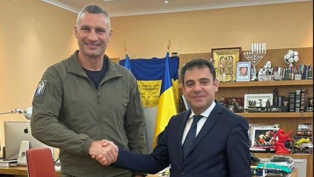 Ukraynadakı səfirimiz Kiyev meri ilə görüşdü - FOTO