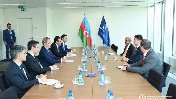 Ceyhun Bayramov ÜƏMT-nin rəhbəri ilə əqli mülkiyyət sahəsindəki islahatlardan danışıb - FOTO 