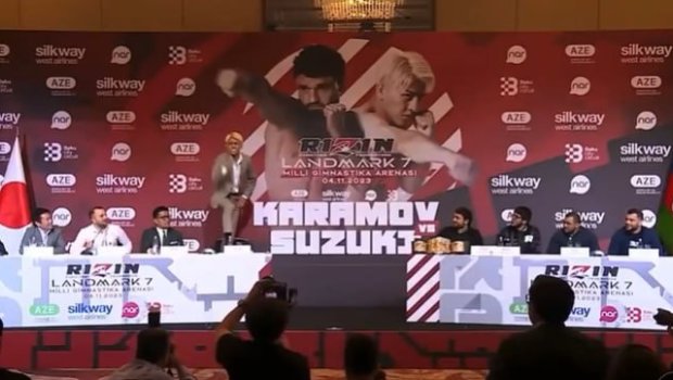 Yapon idmançıdan Bakıdakı konfransda qalmaqallı hərəkətlər - VİDEO