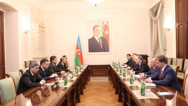 Baş prokuror Kamran Əliyev Türkmənistan Baş prokurorunun müavinini qəbul edib