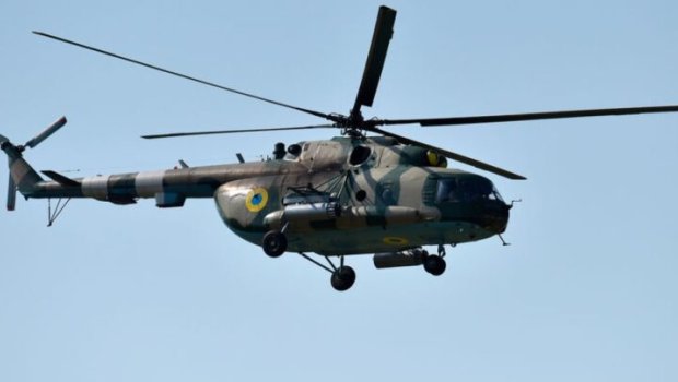 Rusiya Ukraynaya məxsus Mi-8 helikopterini VURUB 