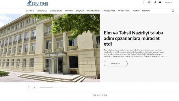 Yeni təhsil portalı fəaliyyətə başladı