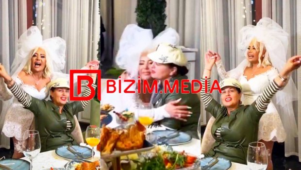 Səidə toyunda küsülü olduğu Elza ilə BARIŞDI - VİDEO
