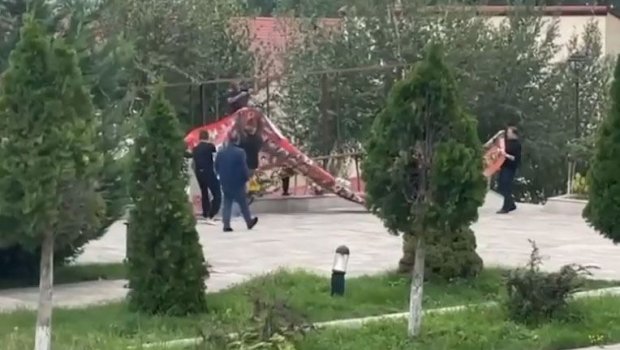 Xankəndidə terrorçuların fotoları SÖKÜLÜR - VİDEO 