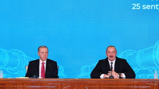 Prezidentlər mətbuata bəyanatlarla çıxış ETDİLƏR - FOTO