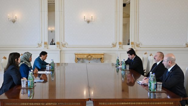 İlham Əliyev BMT rəsmisini QƏBUL ETDİ  