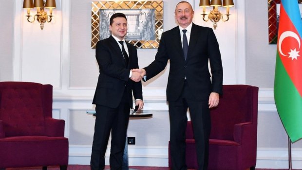 Zelenski İlham Əliyevə Ukraynaya göstərdiyi humanitar yardıma görə təşəkkür etdi - VİDEO