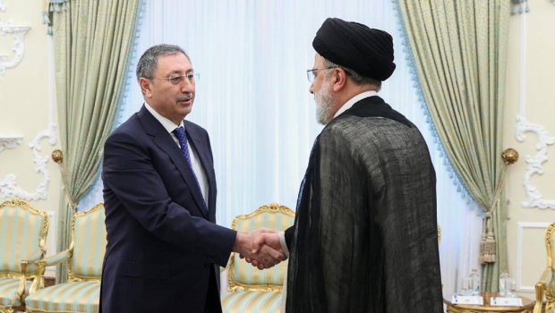 Xələf Xələfov İran Prezidenti Seyid İbrahim Rəisi ilə görüşüb - FOTO 