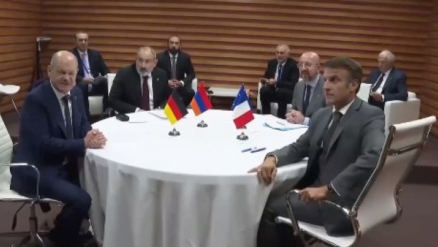 Paşinyan Qranadada Aİ, Fransa və Almaniya liderləri ilə görüşüb - VİDEO 