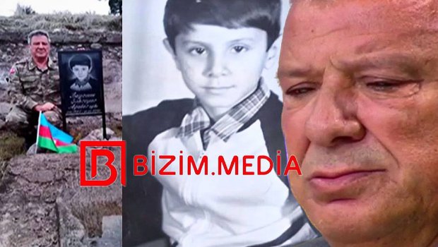 Oğlunu Qubadlıda dəfn edən Əməkdar artist: “Məzarını bayrağımıza bürüdüm” – VİDEO