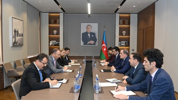 Ceyhun Bayramov Aİ-nin nümayəndəsi ilə GÖRÜŞDÜ - FOTO  