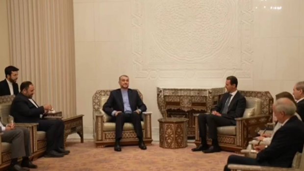 Bəşər Əsəd İranın XİN başçısı ilə Qəzza zolağındakı hadisələri MÜZAKİRƏ EDİB - VİDEO  