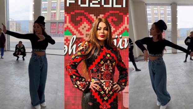 Aygün Kazımova Füzulidəki çıxışının məşq VİDEOSUNU paylaşdı