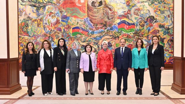 Sahibə Qafarova türkiyəli nazirlə GÖRÜŞDÜ - FOTO