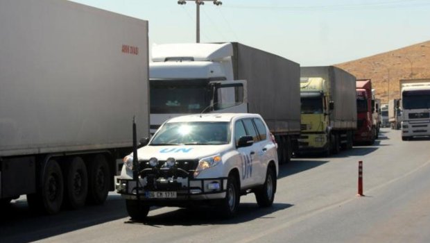 BMT xətti ilə Misirdən Qəzzaya humanitar yardım dolu 20 yük avtomobili YOLA DÜŞÜB 