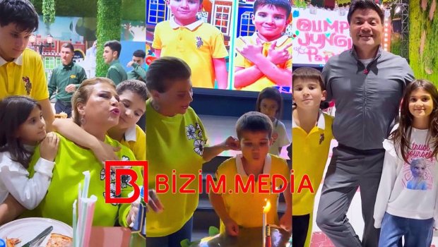 Mətanət keçmiş gəlini Cananasız nəvəsinə ad günü keçirdi - VİDEO 
