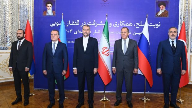 Ceyhun Bayramov “3+3” platformasının XİN rəhbərlərinin iclasında bəyanatla çıxış edib - FOTO 