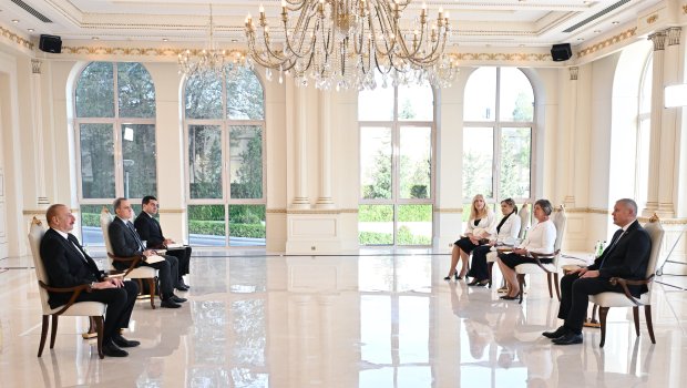 Latviyanın yeni səfiri Prezidentin QƏBULUNDA - FOTO/VİDEO