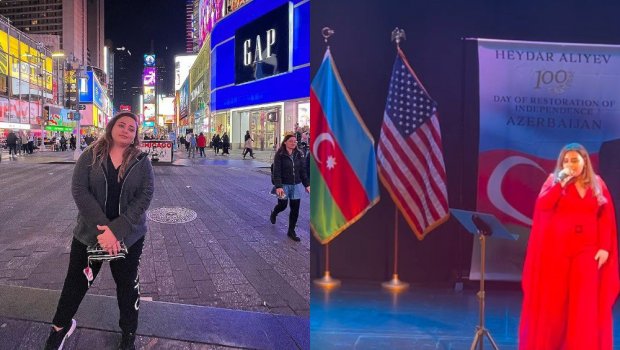 Almaxanım ABŞ-a GETDİ - FOTO/VİDEO  