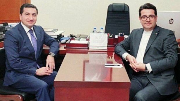Hikmət Hacıyev İran səfiri ilə Azərbaycan-Ermənistan arasında aparılan sülh danışıqlarını MÜZAKİRƏ EDİB 