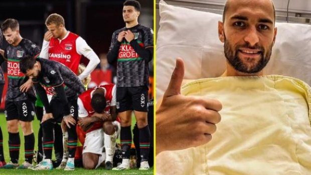 Oyun zamanı huşunu itirən Bas Dost futbola fasilə verdi