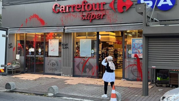 Türkiyədə Fransanın məşhur hipermarketlər şəbəkəsi İsrailə görə boykot edilir - FOTO 