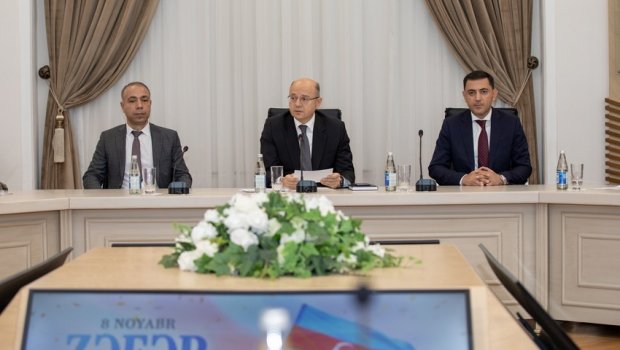 Energetika Nazirliyində Zəfər Gününə həsr olunmuş tədbir keçirilib - FOTO 