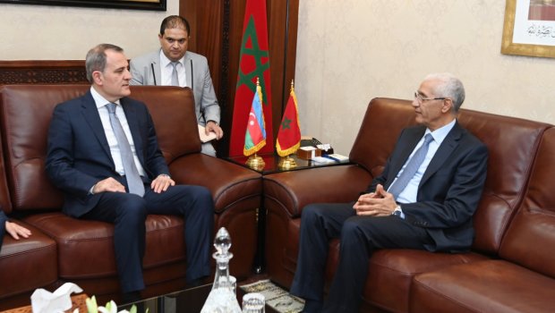 Ceyhun Bayramov Mərakeş rəsmisini regionda son vəziyyət barədə MƏLUMATLANDIRDI - FOTO