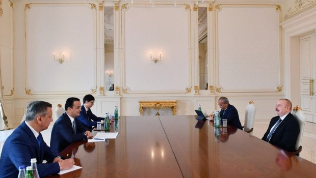 İlham Əliyev özbəkistanlı naziri QƏBUL ETDİ - VİDEO