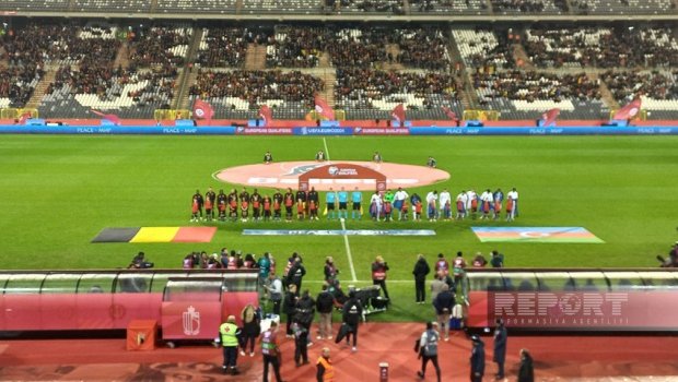 Belçika - Azərbaycan oyununda himnimiz yalnış səsləndirildi