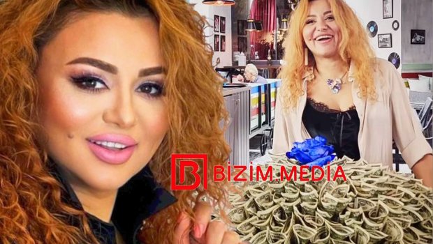 Vəfa Zeynalovaya dollar çələngi hədiyyə etdilər – FOTO 