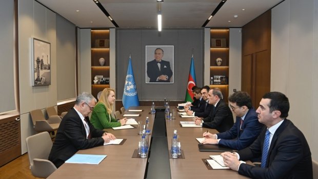 Ceyhun Bayramov BMT rəsmisi ilə nəyi müzakirə etdi? – FOTO  