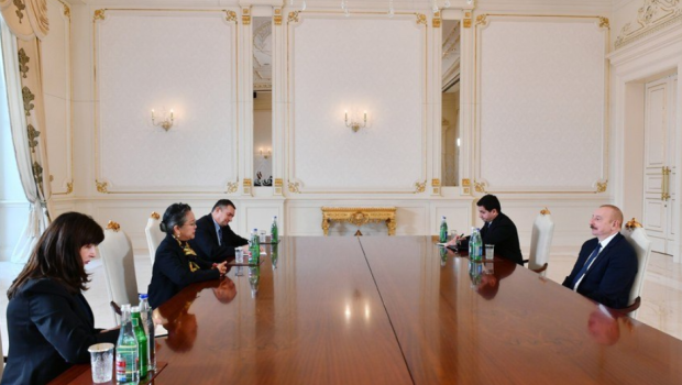 İlham Əliyev BMT rəsmisini qəbul edib